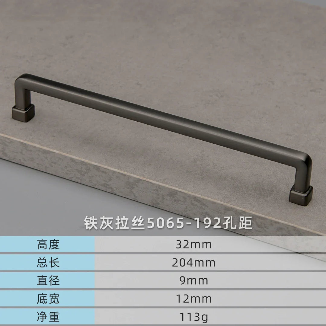 Modern European Gold and Gray Cabinet Handles – Zinc Alloy Drawer Pulls