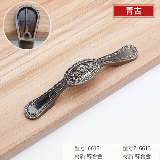 Antique Bronze Cabinet Handles – Vintage Zinc Alloy Drawer Pulls
