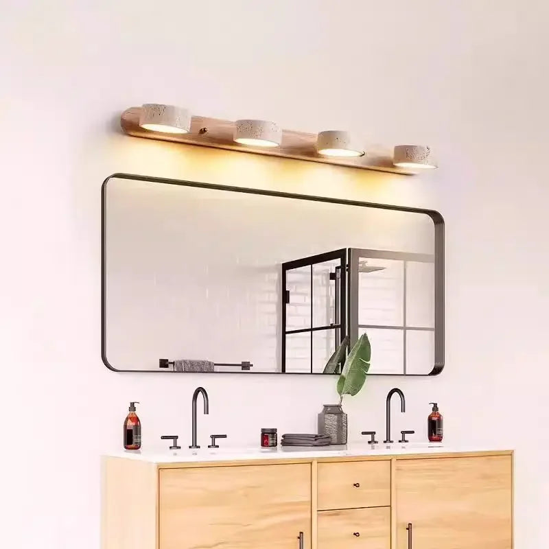 Yellow Cave Stone Wall Light – Japanese Retro Minimalist Style