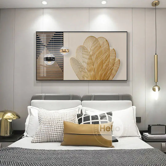 Modern Abstract Architectural Geometry Canvas Wall Art