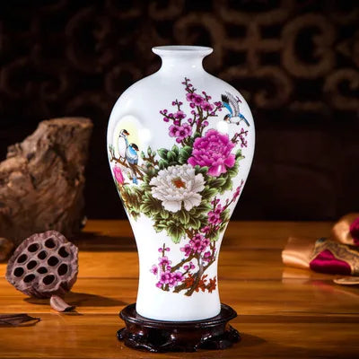 Jingdezhen Ceramic Vase Traditional Chinese Style