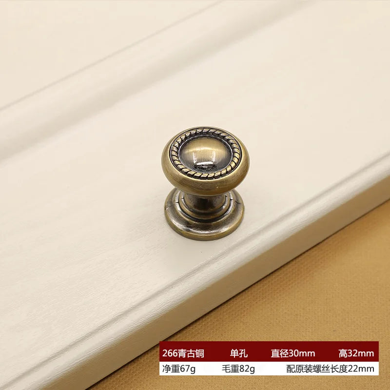 Retro Bronze Cabinet Handles – Antique Metal Drawer & Door Pulls