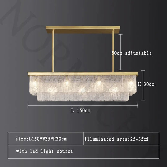 Modern Creative Water Ripple Glass Pendant Light – Luxurious LED Ceiling Fixture