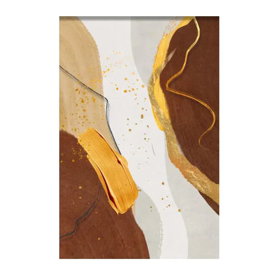 Abstract Flowing Textural Designs Canvas Wall Art