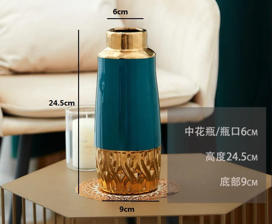 Ceramic Decorative Vase for Dried Flower Arrangement Home Decor