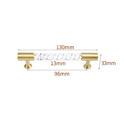 Transparent Acrylic Furniture Handles – Brass Pulls and Knobs for Furniture