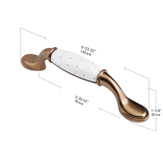 Pearl White Ceramic Cabinet Handles – Elegant Knobs for Furniture