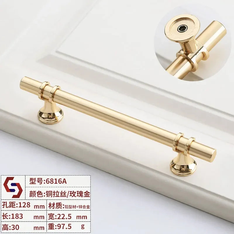 Modern T-Bar Cabinet Handles – Sleek Decorative Furniture Pulls