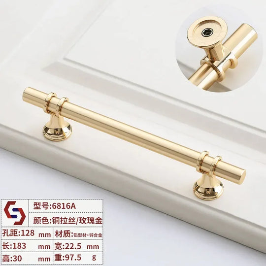 Modern T-Bar Cabinet Handles – Sleek Decorative Furniture Pulls