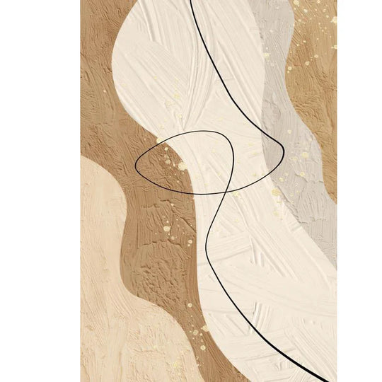 Abstract Flowing Textural Designs Canvas Wall Art