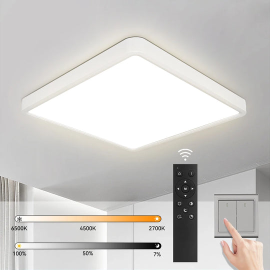 Amelia Smart LED Ceiling Lamp – Dimmable Modern Square Light