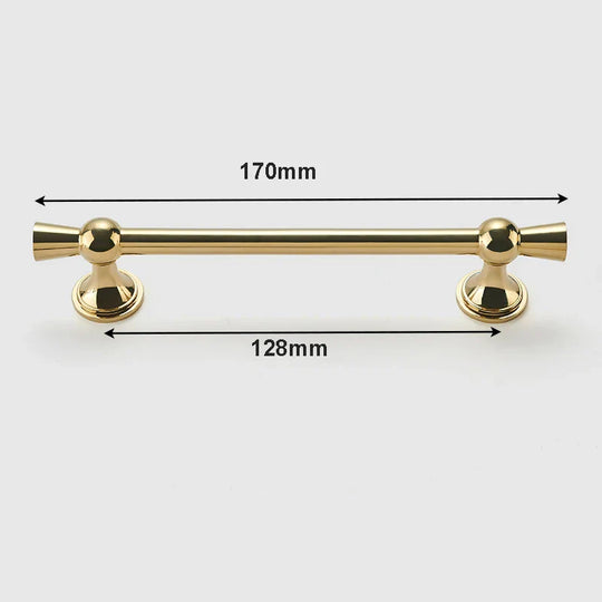 Polished Gold and Silver T-Bar Cabinet Handles – Modern Pulls for Furniture (55–220mm)