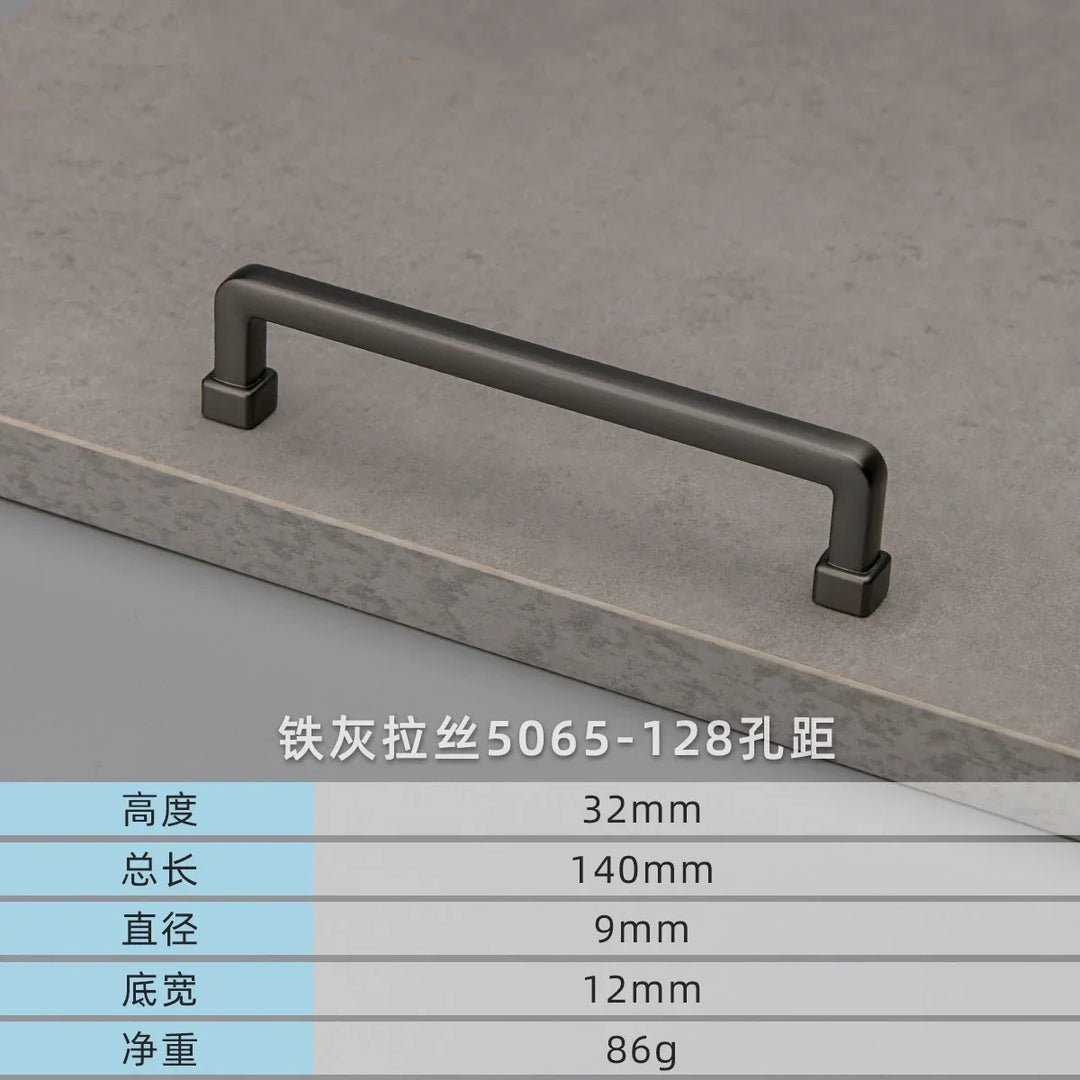 Modern European Gold and Gray Cabinet Handles – Zinc Alloy Drawer Pulls