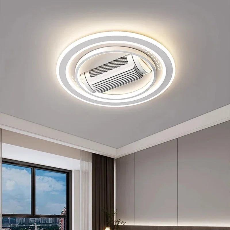 Charlotte Invisible Bladeless LED Ceiling Fan Light – Remote