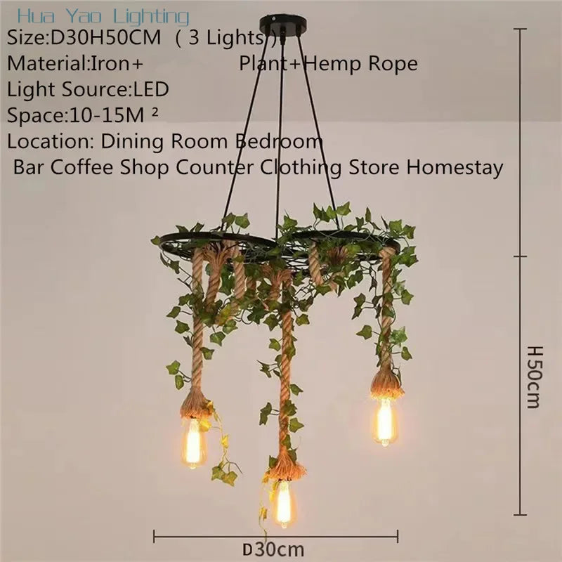 Grace American Country Pendant Lamp – Retro Metal Chandelier