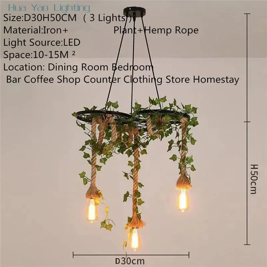 Grace American Country Pendant Lamp – Retro Metal Chandelier