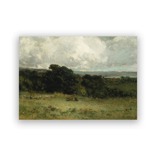 Classic Vintage Landscape Wall Art Canvas Print