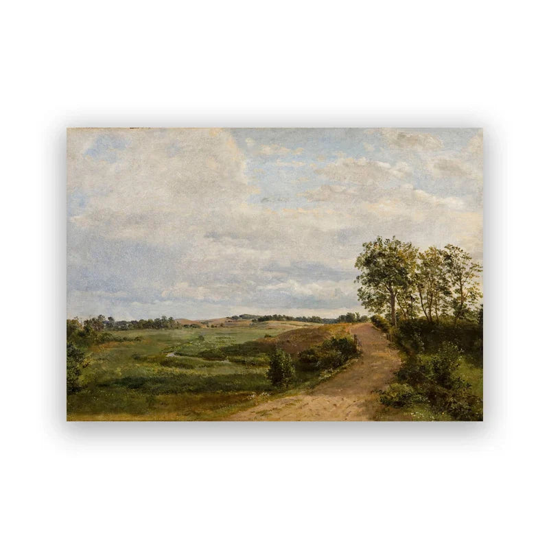 Classic Vintage Landscape Wall Art Canvas Print