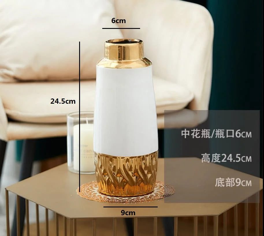 Ceramic Decorative Vase for Dried Flower Arrangement Home Decor