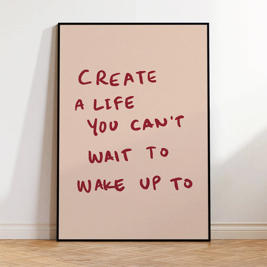 Inspirational Motivational Quote Typographic Canvas Wall Art