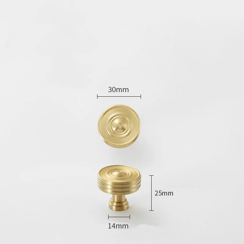 Satin Gold Furniture Handle – Solid Brass Pulls and Knobs for Cabinets and Wardrobes (50–358mm)