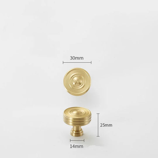 Satin Gold Furniture Handle – Solid Brass Pulls and Knobs for Cabinets and Wardrobes (50–358mm)