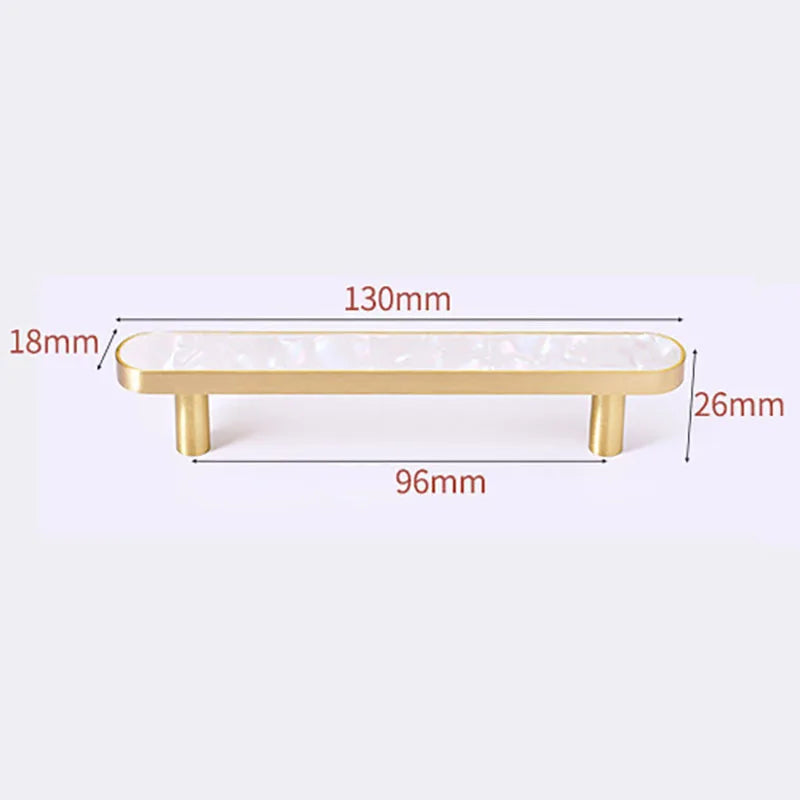 Brass and Acrylic Cabinet Handles – Colorful European Pulls for Wardrobes and Furniture