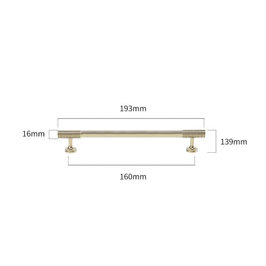 Spiral Deco Brass Furniture Handles – Modern Pulls for Cabinets and Wardrobes