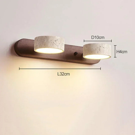 Yellow Cave Stone Wall Light – Japanese Retro Minimalist Style