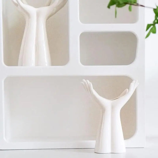 Hand Shaped Ceramic Vase Nordic Style