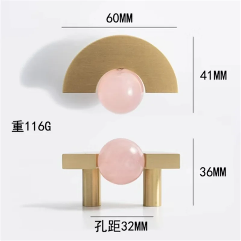 Brass & Acrylic Cabinet Handles and Knobs – Elegant Furniture Pulls