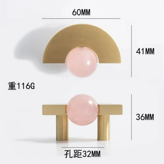 Brass & Acrylic Cabinet Handles and Knobs – Elegant Furniture Pulls