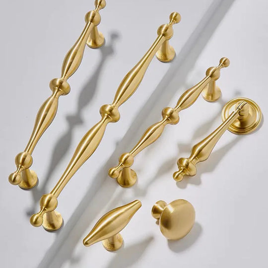 New Brass Cabinet Handles – Modern T-Bar Pulls and Knobs for Furniture
