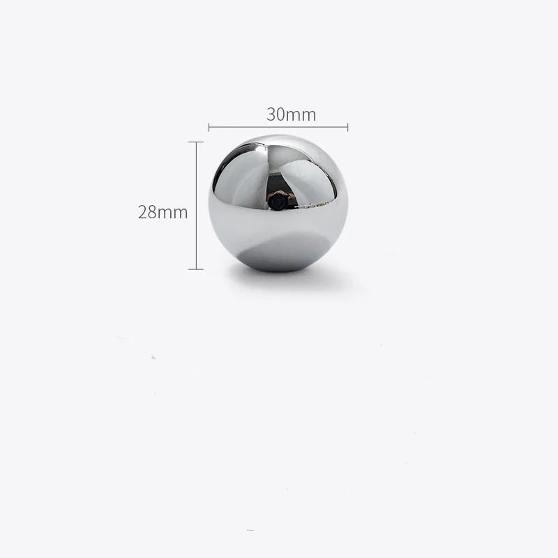 Chrome Brass Ball Knobs – Modern Silver Cabinet & Drawer Pulls