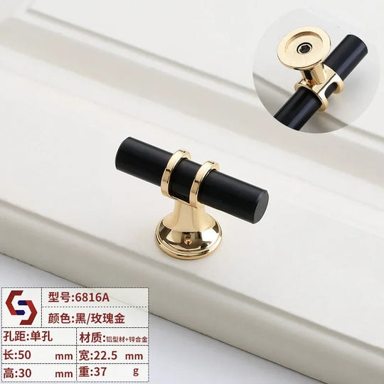 Modern T-Bar Cabinet Handles – Sleek Decorative Furniture Pulls