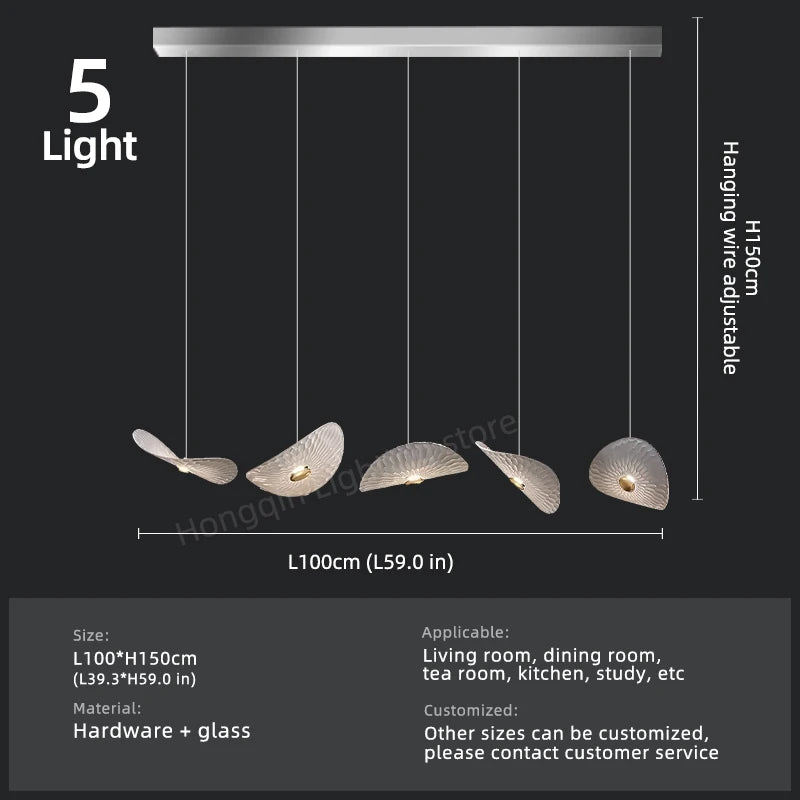 Modern Crystal Glass Stair Chandelier – High Ceiling Pendant Light