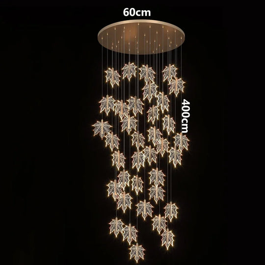 Nordic Leaf Acrylic LED Pendant Lamp – Elegant Dimmable Hanging Light