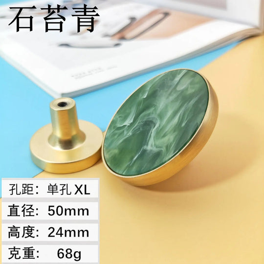 Shell Cabinet Handles – Gold Single-Hole Knobs & Multipurpose Hooks