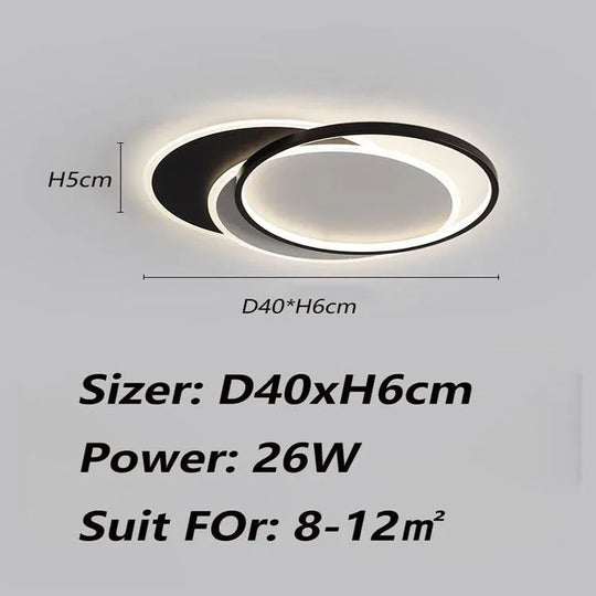Modern Minimalist Ultra-Bright LED Ceiling Light for Living & Bedroom