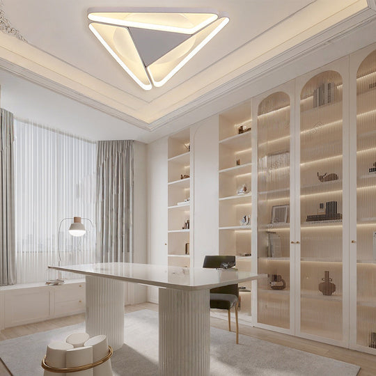 Geometric Design Modern LED Flush Mount Ceiling Light