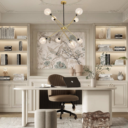 LED Modern Glass Sputnik Chandelier