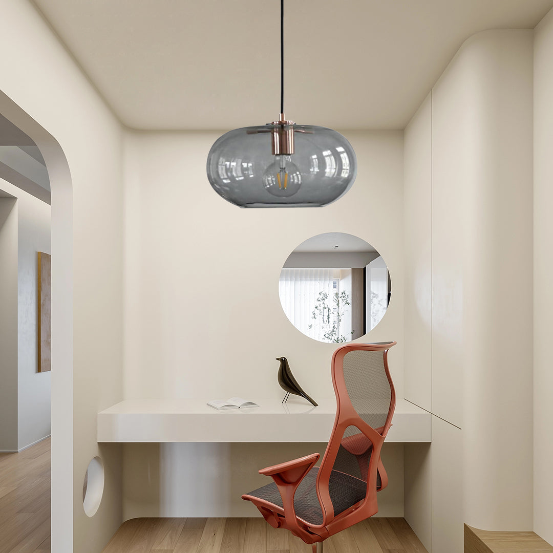 Elongated Globe Glass LED Nordic Pendant Light
