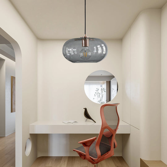 Elongated Globe Glass LED Nordic Pendant Light