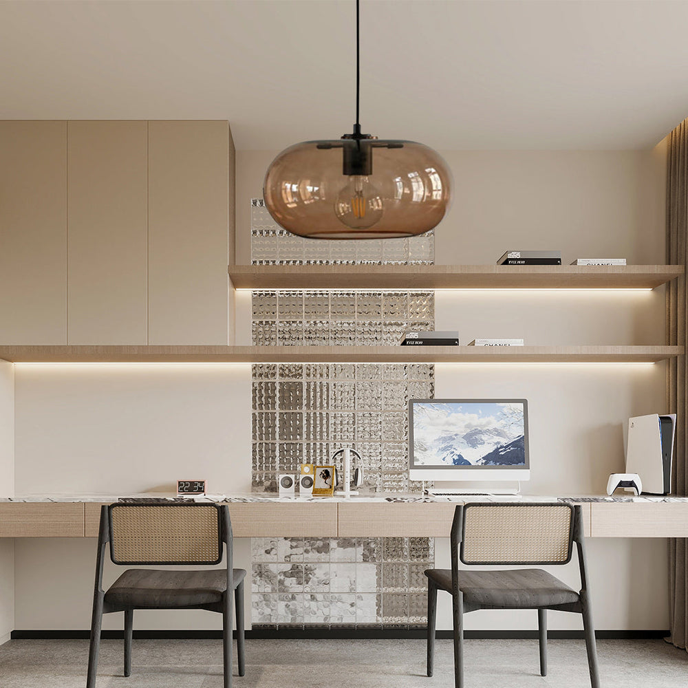 Elongated Globe Glass LED Nordic Pendant Light