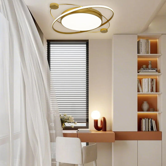 Circular Dimmable LED Nordic Ceiling Light Flush Mount Lighting