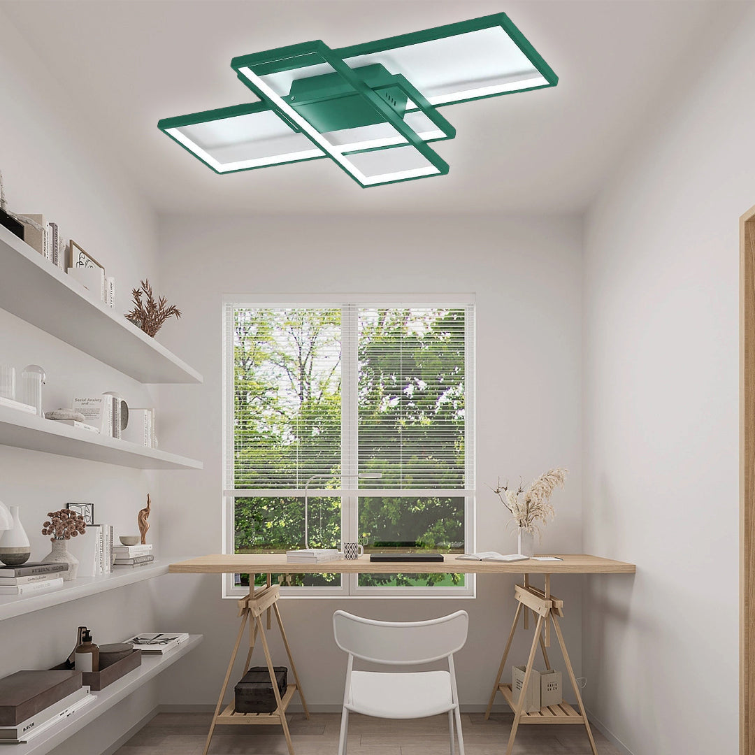 Display of Rectangles Abstract LED Flush Mount Ceiling Light