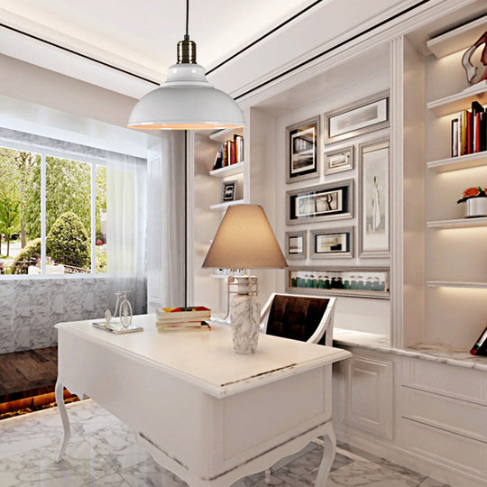 Semi-Globe Metal LED Vintage Pendant Light