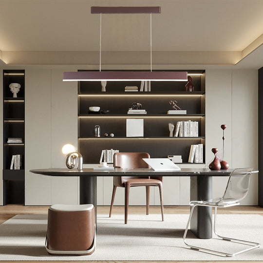 Aluminum Minimalist Rectangular LED Pendant Light