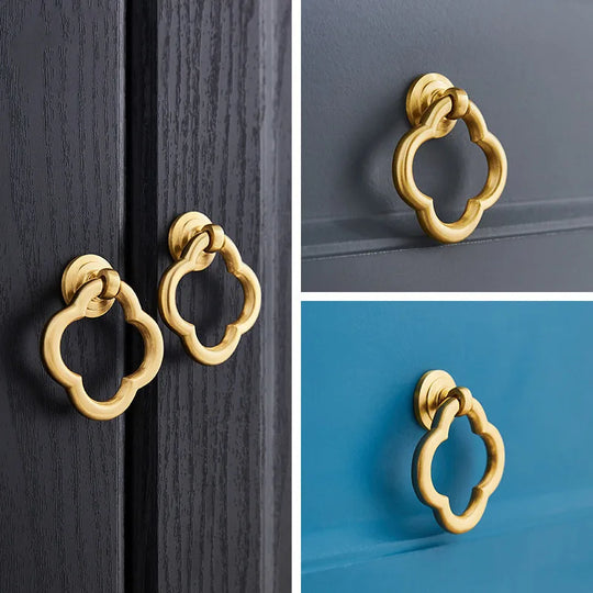 Brass Dropping Handles (Set of 2) – Modern Cabinet & Wardrobe Pulls