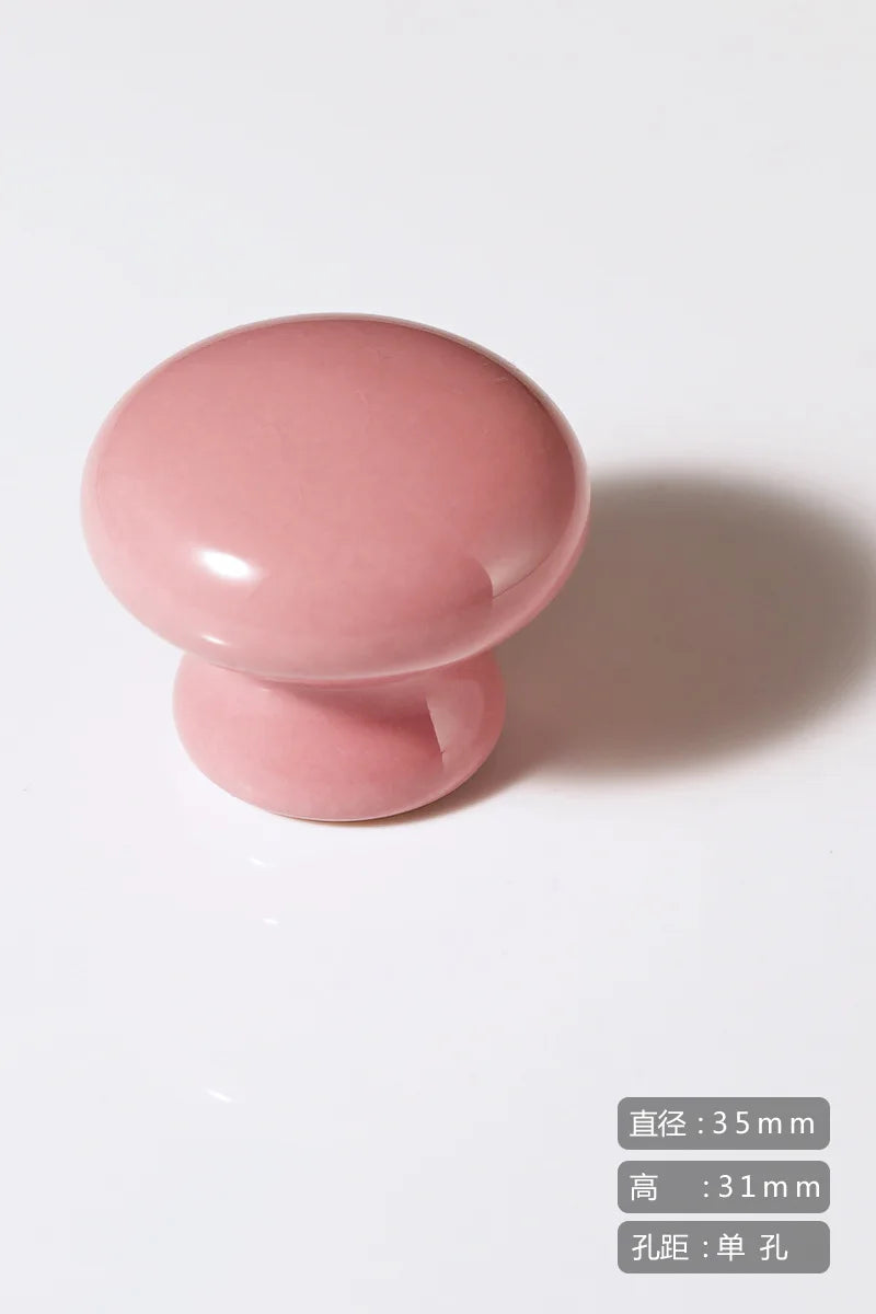 Cartoon Ceramic Cabinet Handles – Children's Room Circular Knobs